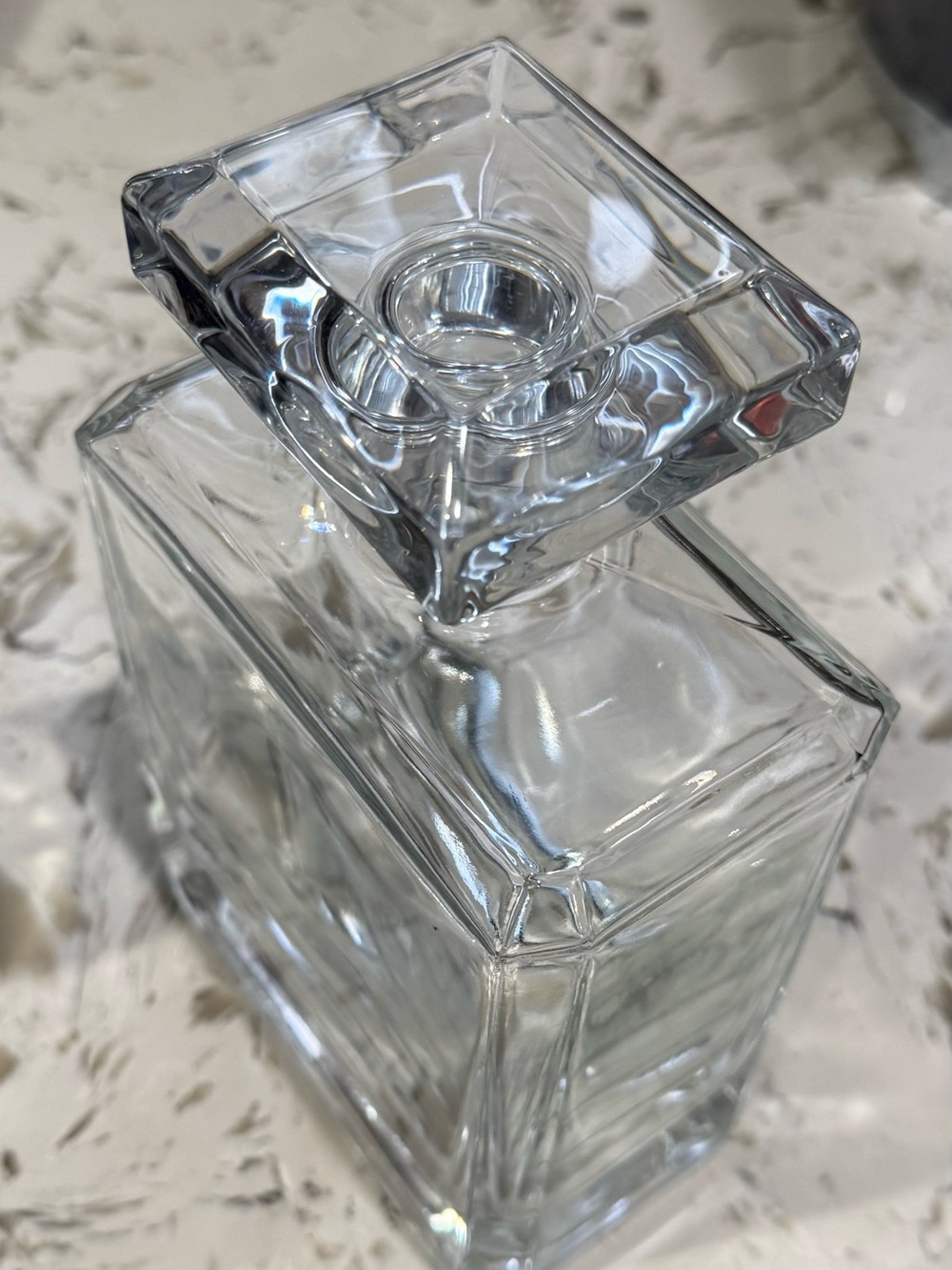 Heavy Clear Glass Decanter